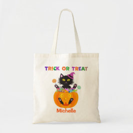 Halloween Cat Trick or Tree Tragetasche