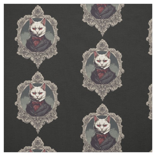 Halloween Cat, Vampire Cat Stoff (Muster)