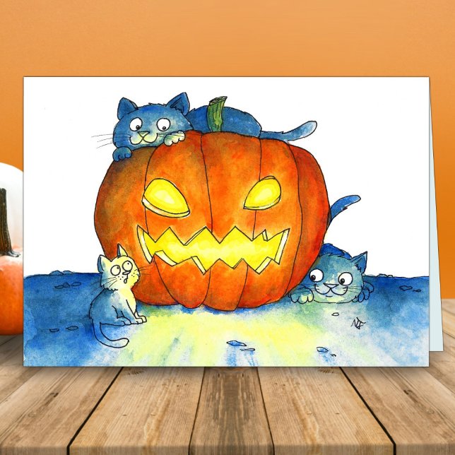 Halloween Cats Gruß Karte (Von Creator hochgeladen)
