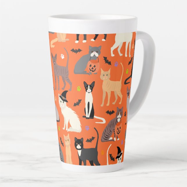 Halloween Cats Milchtasse (Rechte Ecke)