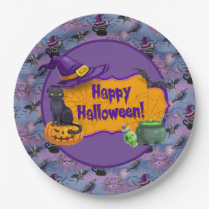 Halloween Cats Pappteller