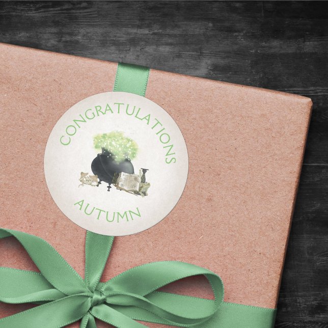 Halloween Cauldron Runder Aufkleber (Von Creator hochgeladen)