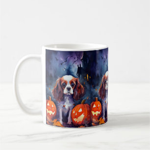 Halloween Cavalier King Charles Spaniel Pumpkins Kaffeetasse
