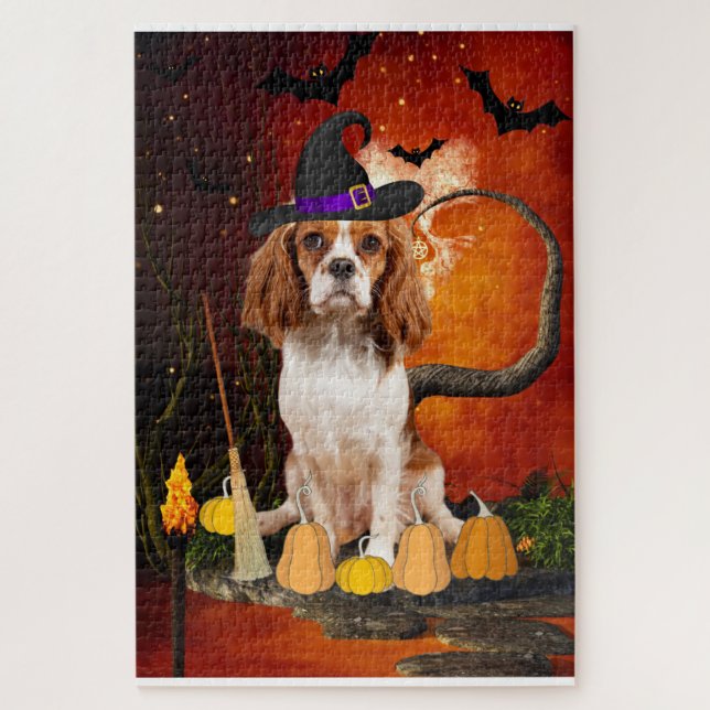 Halloween Cavalier King Dog (Vertikal)