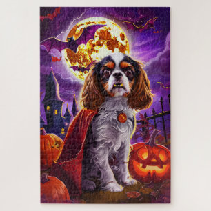 Halloween Cavalier King Vampire Pumpkins Beängstig