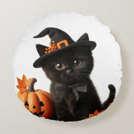 Halloween-Chalottin Rundes Kissen