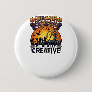 Halloween Chance Wirklich Kreative Hexe Tre Button