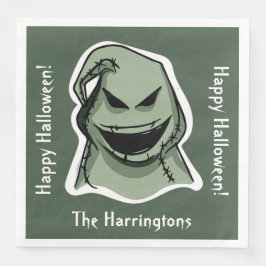 Halloween Characters individuelle Name, Text & Far Serviette