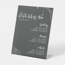 Halloween Charcoal Gray Brautparty Bar