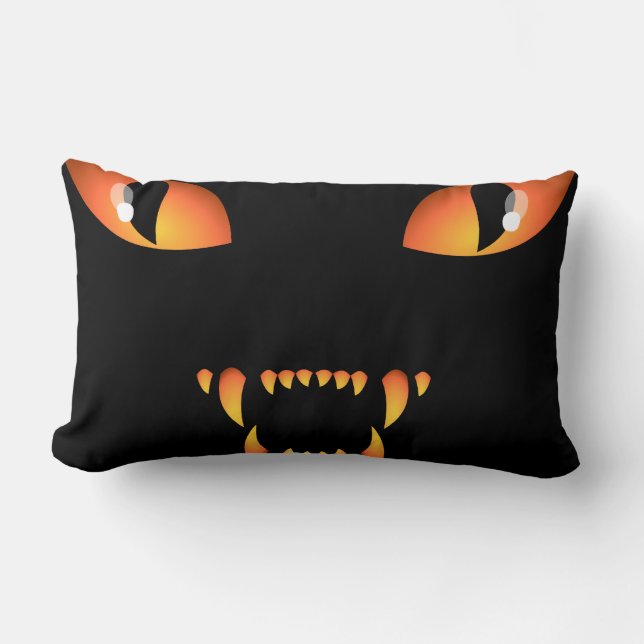 Halloween Chat Coussin Amusants Amoureux de les ch (Recto)