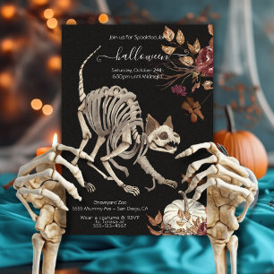 Halloween Chat Floral Dark & Moody Invitation