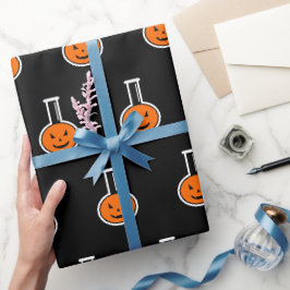 Halloween Chemical Pumpkin Wrapping Paper Geschenkpapier