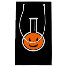 Halloween-Chemie-Kürbis-Geschenktasche