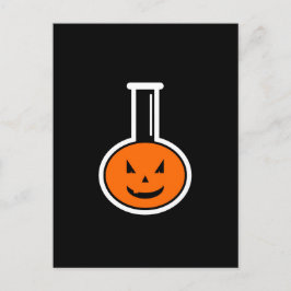 Halloween Chemie Pumpkin Postcard Postkarte