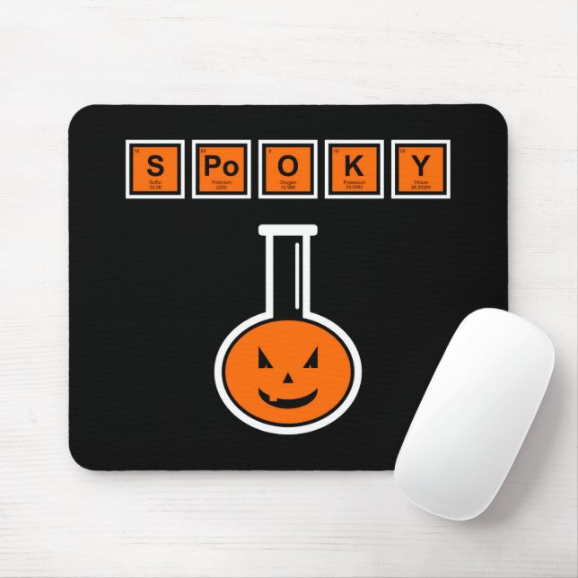 Halloween Chemie Spooky Pumpkin Mouse Pad Mousepad (Mit Mouse)