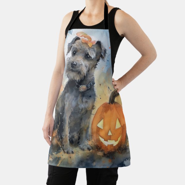 Halloween Chesapeake Bay Terrier mit Pumpkins Schürze (InSitu)