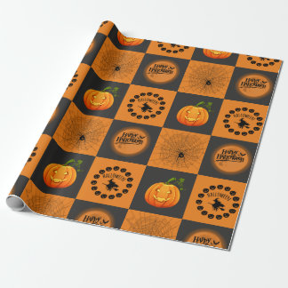Halloween Chessboard Geschenkpapier