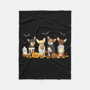 Halloween Chihuahua Geist Soky Chihuahua Liebhaber Fleecedecke