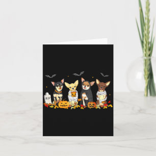 Halloween Chihuahua Geist Soky Chihuahua Liebhaber Karte