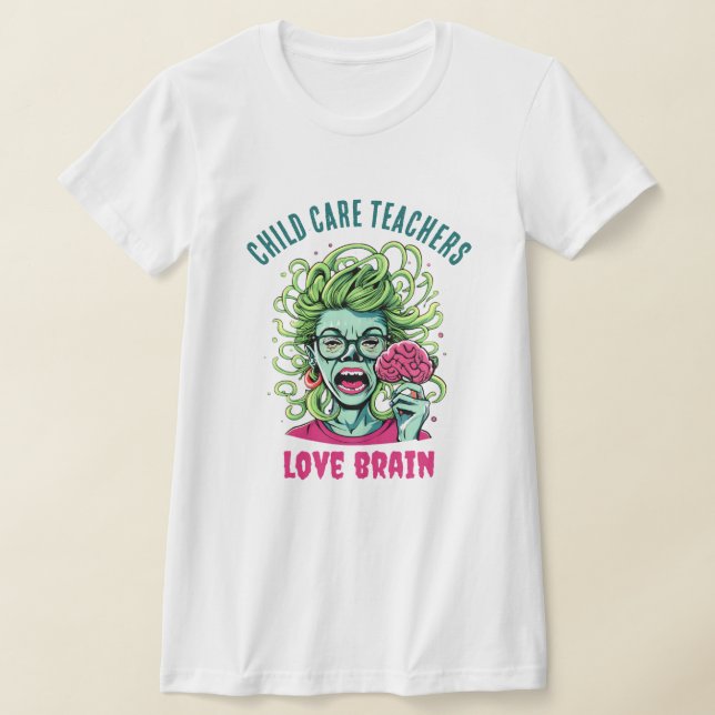 Halloween Childcare Educator Appreciator T-Shirt (Ablage )