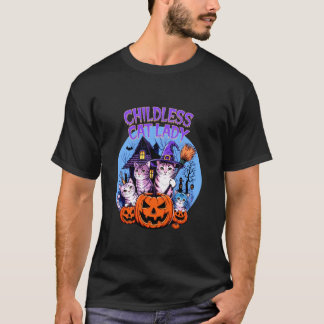 Halloween Childless Cat Lady Kostüm Cat Ladys Fu T-Shirt
