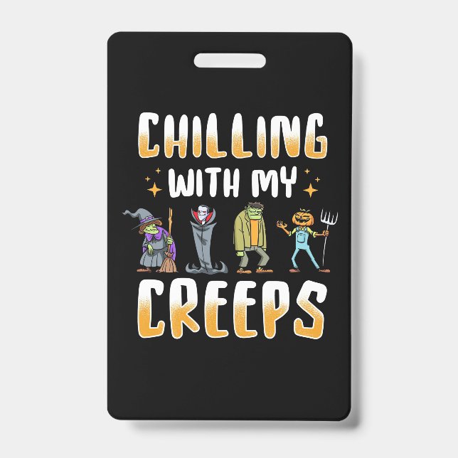 Halloween Chilling mit Creeps Ausweis (Vorderseite)
