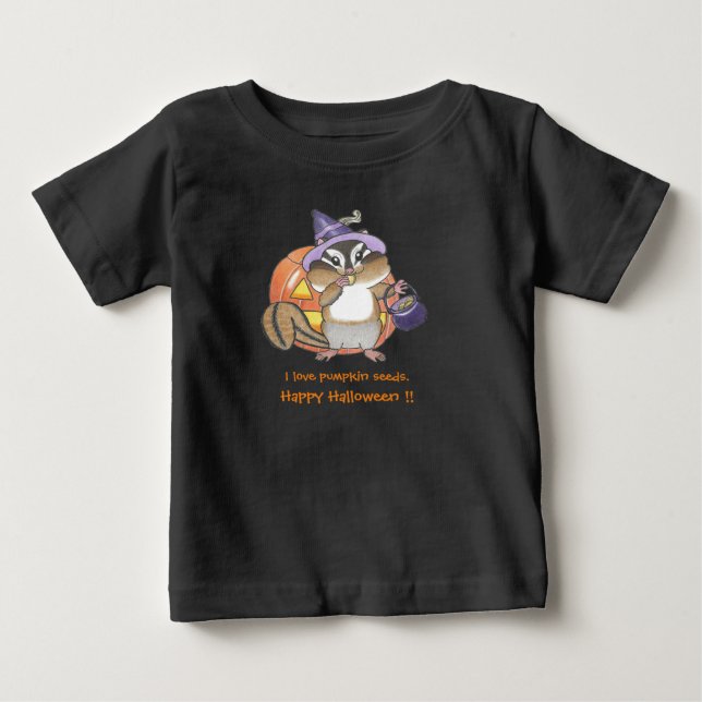 Halloween Chipmunk (Eichhörnchen) Baby-T - Shirt (Vorderseite)
