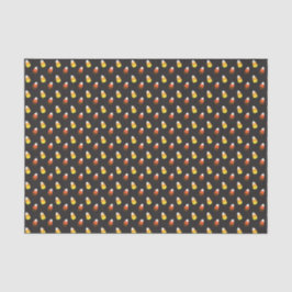 Halloween Chocolate Candy Corn auf schwarz Seidenpapier