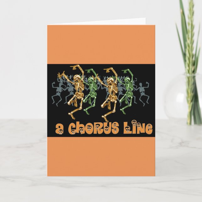 Halloween Chorline Karte (Vorderseite)