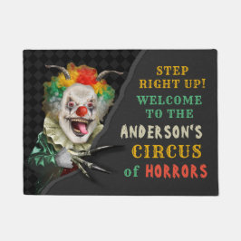 Halloween Circus Clown Beängstigende Karneval Horr Fußmatte