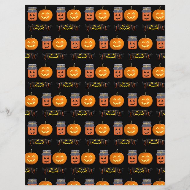 Halloween Citrouille bonbons traite le papier arti (Devant)