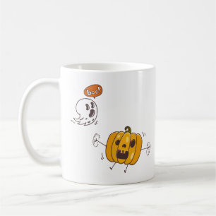 Halloween Citrouille et Ghost Boo Mug