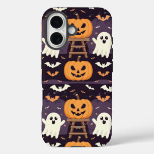 Halloween Citrouille iPhone 16 Coque