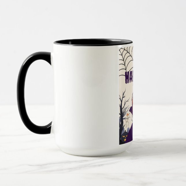 Halloween – citrouille sombre et sorcier tasse (Links)