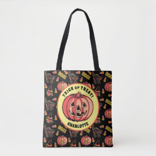 Halloween Citrouille Trick ou sac de traitement no