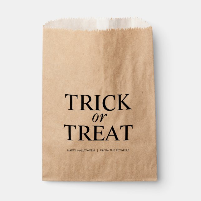 HALLOWEEN CLASSIQUE SACS FAVORISÉS OU TRAITÉS (Devant)