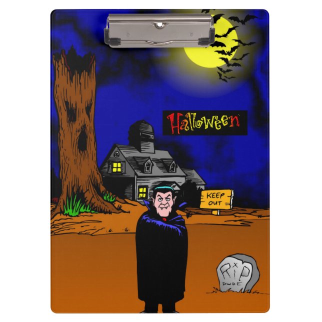Halloween Clipboard Klemmbrett (Vorderseite)