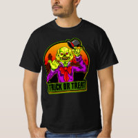 Halloween Clown effrayant Trick ou T-shirt de trai
