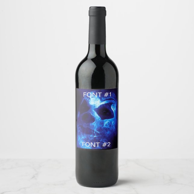 Halloween Clownflasche Weinetikett (Vorderseite)