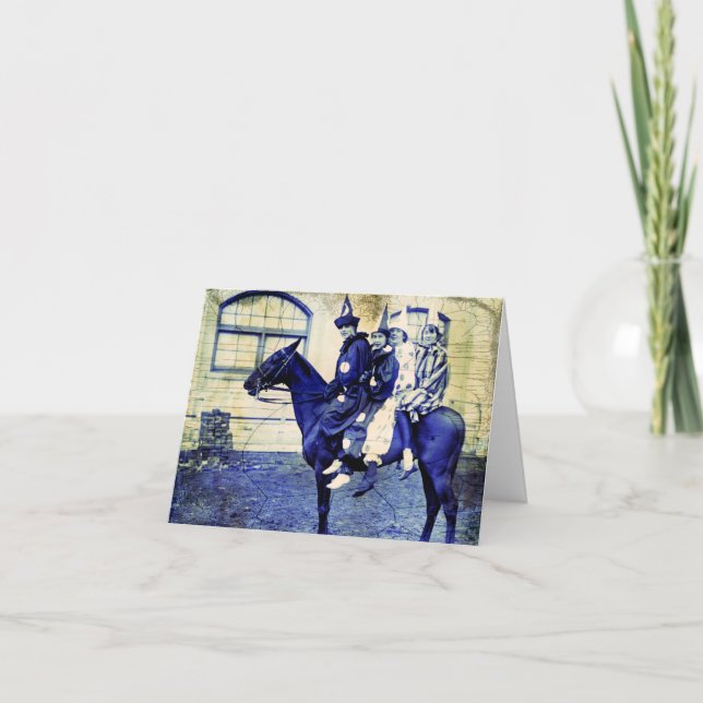 Halloween-Clowns Karte (Vorderseite)