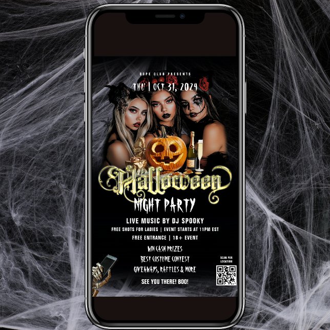 Halloween Club Party Flyer Einladung (Von Creator hochgeladen)