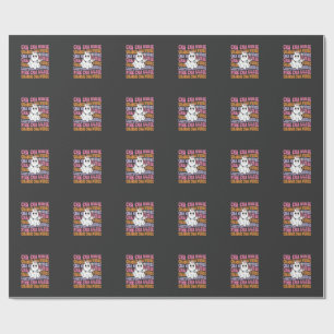Halloween-CNA-Krankenschwester-Geister-Design Geschenkpapier