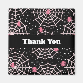 Halloween Coblies & Spiders Pattern Vielen Dank Magnet