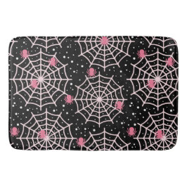 Halloween Cobnets & Spiders Pattern Badematte