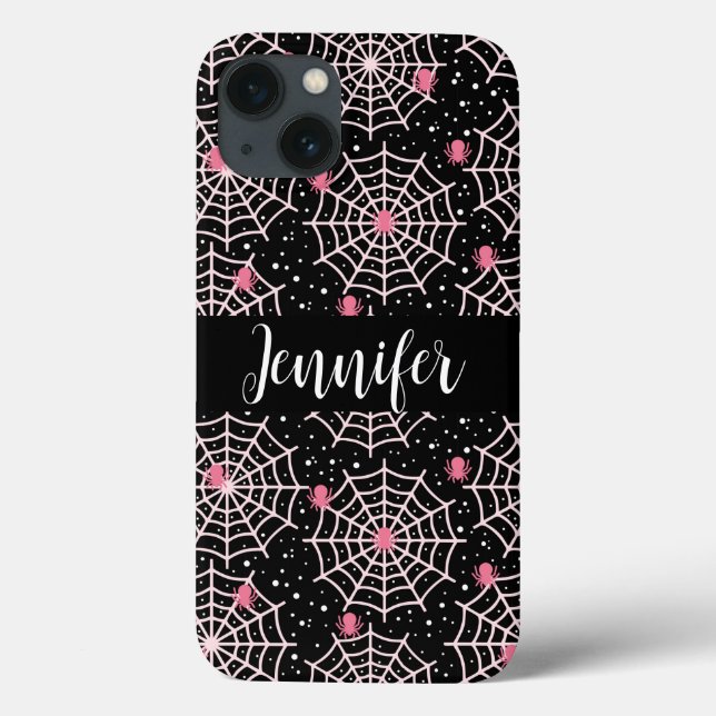 Halloween Cobnets & Spiders Pattern Case-Mate iPhone Hülle (Rückseite)