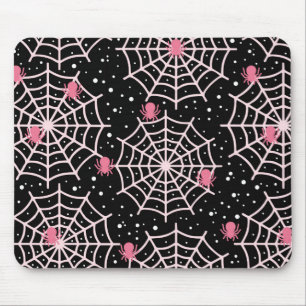 Halloween Cobnets & Spiders Pattern Mousepad