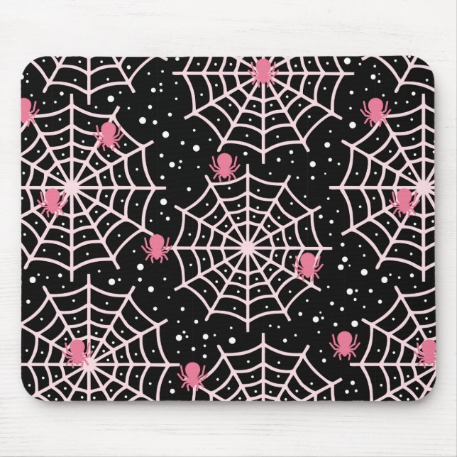 Halloween Cobnets & Spiders Pattern Mousepad (Vorne)