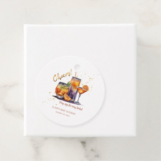 Halloween Cocktail Drinks Kinderdusche Geschenkanhänger (Beispiel)