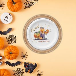 Halloween Cocktail Drinks Kinderdusche Pappteller