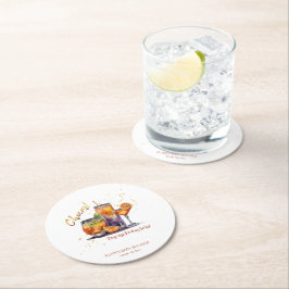 Halloween Cocktail Drinks Kinderdusche Runder Pappuntersetzer